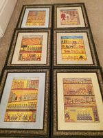6 Shalom Of Safed  Framed Mounted Bible Prints Judaica Jewish interest 