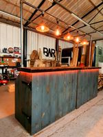 Mobile Bar Home Bar Collapsible Coffee Shop Portable Events Rustic Industrial 