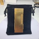 Dunhill Rollagas Wheatsheaf Gold Plated Lighter Made in Switzerland
