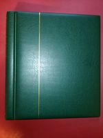 Lighthouse Great Britain Green, Padded 2 post Turn Bar Stamp Album Used ref 3