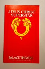 Jesus Christ Superstar Palace Theatre London Theatre Programme