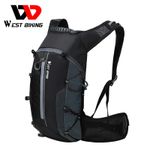 WEST BIKING 10L Waterproof Outdoor Sports Cycling MTB Road Bike Backpack Grey