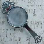 Vintage Tea Strainer St Ives Cornwall for Loose Leaf Chrome Retro Kitchenalia