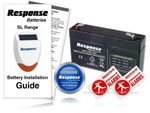 Response Alarm HW10 6v 1.2Ah Response Alarms Battery KIT SL7 SL8 SL9 /RRP £29.99