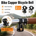 Bike Bell with Single-Strike Mode and Constant Cowbell Mode Ringing Bike Bell