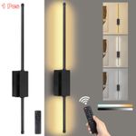 Wireless Wall Light Dimmable Rechargeable Battery Long Strip LED Wall Sconce
