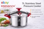Eisenbach, Pressure cooker 7L with Marble coating, New