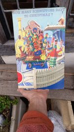 Original Rare Schweppes Christmas Advertising Showcard C1957