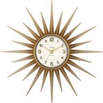 Acctim Stella 43cm Retro Sunburst Wall Clock For Home or Office