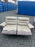 DFS 3 Seater Leather Grey Recliner Sofa GREAT CONDITION DELIVERY AVAILABLE🚚