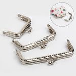 Metal Purse Frame Kiss Clasp Lock DIY For Clutch Bags Handle Handbag Accessories