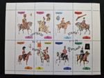 Staffa Scotland, 1974 Military Uniforms, Horses, CTO Used M/S Sheet #M2532