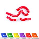 RED ZAP FOR Kawasaki KLX650 1993-1996 SILICONE RADIATOR COOLANT HOSE KIT 4pcs
