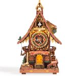 ROKR 3D Wooden Puzzle Cuckoo Clock Mechanical DIY Model Kit Home Decor Xmas Gift