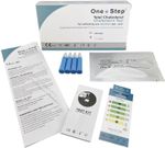 One Step Total Cholesterol Test Kit with 2 Tests for Home Health Monitoring