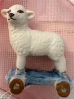 Beautiful Handmade Bisque Porcelain Miniature Pull Along Toy For Dolls House