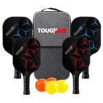 2/4 Pickleball Paddle Set Fiber Paddles, Balls & Bag Lightweight Outdoor Racket