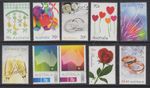 AUSTRALIA SG4145/54 2014 GREETINGS STAMPS MNH