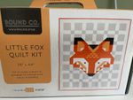 Moda Little Fox patchwork quilt kit  using Moda Bella Solids