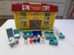 Vintage 1970s Fisher Price Children’s Hospital Play Set & Figures & Furniture