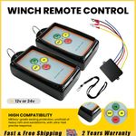 Electric Wireless Winch Remote Control Handset 12V Heavy Duty For Truck ATV SUV