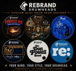 18", 20" or 22" Custom Bass Drum Head with Your Band Name Logo – FREE Artwork 