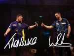 Luke Littler And Luke Humphries Signed Autograph 6x4 PHOTO Pre Print Darts