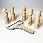 90mm Roller Gift Set 2 – 5 x 90mm Floral Line - including handle