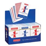 Waddingtons no.1 playing cards number one classic red blue game poker 12 decks