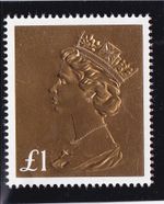Machin W3327 Single £1.00 Gold Foil 2017