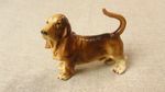 Vintage Handpainted Porcelain Standing Basset Hound Figure*A