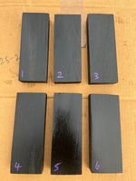 BOG OAK knife scale / handle block 132 x 50 x 22mm STABILISED - CLEAR RESIN