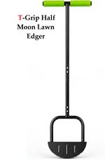T-Grip Half Moon Lawn Edger Saw-Tooth Lawn Edging Tool 115 cm Edging Tools 