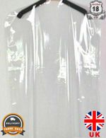 10 Clear Poly Garment Covers Clothes Suit Dress Plastic Bags Poly 60" UK STOCK
