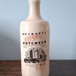 Bunratty Export Potcheen 750ml Ceramic Bottle 40% Vol with Cork Stopper- Empty