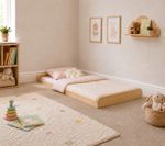 STRICTLY BEDS&BUNKS Leon Montessori Pine Low Floor Bed Frame  3ft Single (PD67)
