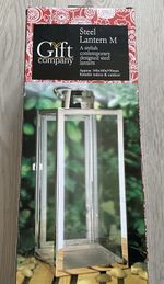 Steel Lantern M Gift Company 14cm x 14cm x 39cm