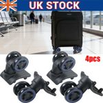 4 Pack Luggage Wheel Suitcase Replacement Wheels Casters 360 Swivel Travel Case