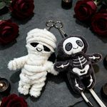 Jellycat Skeleton Bob Bag Charm Keyring New With Tags+Dust Bag