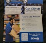Whoosh £10 off Discount Voucher Tesco online delivery grocery supermarket coupon
