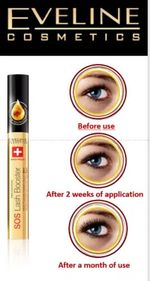 Eveline SOS Lash Booster Eyelash Serum Mascara Base Conditioner 10ml 