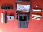 DIN battery socket Rema with handle and pilot contacts 160A 35mm²