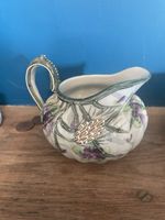 Beautiful Antique Nippon Moriage Violets Creamer Rare Hand Painted