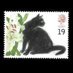 PETS CATS : GB 1995 19p. ’Sophie’ Black Cat unused stamp [MNH] {SG1848]