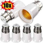 B22 to E27 Light Bulb Adapter – Edison Screw Lamp Converter Socket Holder UK
