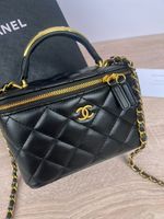 Beaute Makeup Bag Beauty Chanel GWP Handle Box Bag Crossbody Shoulder Bag