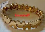 Disney Parks Goldtone Mickey Mouse Stretch Bracelet, NWT