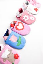 Shoozies Leather Baby Shoes for Boys & Girls Sizes 0-6 mths to 2 yrs