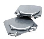 One Pair Aluminum Turntable Wheel Alignment 360° Rotating Turn Plate Table 4 Ton
