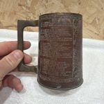 vintage World War II brass trench art tankard